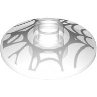 Visuel indicatif Rebrickable de Plat 2 x 2 inversé [radar] avec motif imprimé toile d'araignée (Dish 2 x 2 Inverted [Radar] with Spider Web Print)
