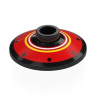 Visuel indicatif Rebrickable de Plat 2 x 2 inversé [Radar] avec motif imprimé Cercles Rouge/Blanc/Jaune (Dish 2 x 2 Inverted [Radar] with Red/White/Yellow Circles Print)