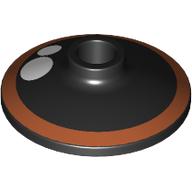 Visuel indicatif Rebrickable de Plat 2 x 2 inversé [radar] avec motif imprimé yeux orange rougeâtre (Dish 2 x 2 Inverted [Radar] with Reddish Orange Eye Print)