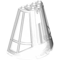 Visuel indicatif Rebrickable de Demi-cône 8 x 4 x 6 avec motif de cockpit en faucon millénaire [version 3] (Cone Half 8 x 4 x 6 with Millennium Falcon Cockpit Print [Version 3])