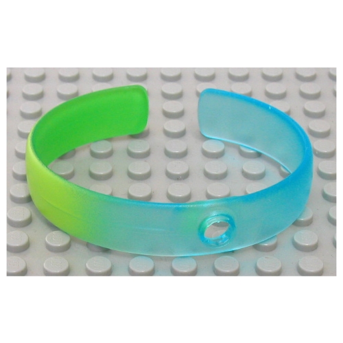 Visuel indicatif Rebrickable de Clikits Bracelet, Bracelet avec Trou, Marbré motif vert vif (Clikits Bracelet, Bangle with Hole, Marbled Bright Green Pattern)