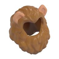 Cheveux Crin de lion avec des oreilles Nougat imprimé (Hair Lion's Mane with Ears Nougat Print)