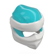 Enveloppe avec noeud court dos lisse, motif de masque blanc (Wrap with Short Back Knot Smooth, White Mask Pattern)