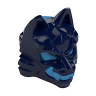Envelopper avec masque de loup avec les yeux d'azur moyen, modèle de dents/canons (Wrap with Wolf Mask with Medium Azure Eyes, Teeth/Fangs Pattern)