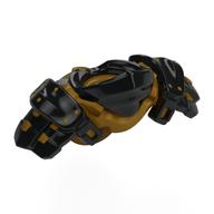 Ninja armure minifigurine avec perle or katana titulaire motif (Minifig Neckwear Armour Ninja with Pearl Gold Katana Holder Pattern)