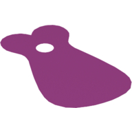 Cape, arrondie, 2 cols ronds devant [Tissu extensible brillant] (Neckwear Cape, Rounded, 2 Round Collars in Front [Shiny Spongy Stretchable Fabric])
