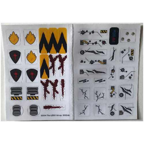 Visuel indicatif Rebrickable de Feuille d’autocollants pour le set 5002145-1 (Sticker Sheet for Set 5002145-1)