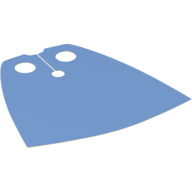 Cape col, standard avec dos bleu clair vif [tissu amidonné traditionnel] (Neckwear Cape, Standard with Bright Light Blue Back [Traditional Starched Fabric])
