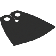 Cape de cou, standard avec dos noir [Tissu étoilé traditionnel] (Neckwear Cape, Standard with Black Back [Traditional Starched Fabric])
