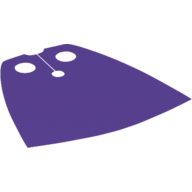 Cape de cou, standard avec dos violet foncé [Tissu étoilé traditionnel] (Neckwear Cape, Standard with Dark Purple Back [Traditional Starched Fabric])