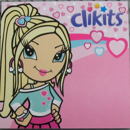 Visuel indicatif Rebrickable de Clikits mémo pad, 'Heart' motif imprimé (Clikits Memo Pad, 'Heart' Print)