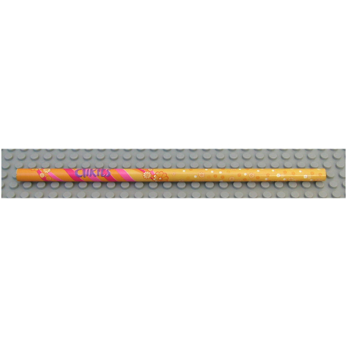 Visuel indicatif Rebrickable de Crayon Clikits, 175mm avec motif imprimé marguerite orange (Clikits Pencil, 175mm with Orange Daisy Print)