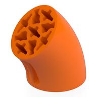 Visuel indicatif Rebrickable de Brique ronde 3 x 3 D. Tube avec 45° coude et axe trous (trous de croisement) à chaque extrémité (Brick Round 3 x 3 D. Tube with 45° Elbow and Axle Holes (Crossholes) at Each End)