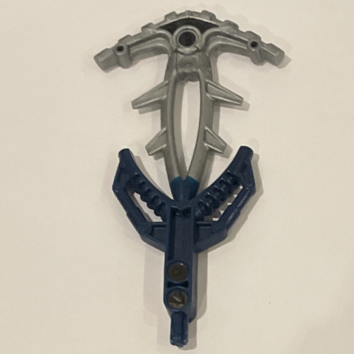 Visuel indicatif Rebrickable de Arme à grande figurine Hordika Fin Barb avec bout flexible en argent plat, aimant (Large Figure Weapon Hordika Fin Barb with Flat Silver Flexible End, Magnet)