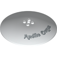 Visuel indicatif Rebrickable de Plat 10 x 10 inversé [radar] avec motif imprimé 'Arctic Ocean' (Dish 10 x 10 Inverted [Radar] with 'Arctic Ocean' Print)
