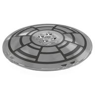 Visuel indicatif Rebrickable de Plat 10 x 10 inversé [radar] avec des cercles noirs / motif imprimé cockpit (Dish 10 x 10 Inverted [Radar] with Black Circles/Cockpit Print)