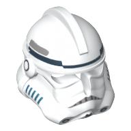 Visuel indicatif Rebrickable de Casque Clone Trooper Phase 2, ouvert devant, motif imprimé à points (Helmet Clone Trooper Phase 2, Open Front, Dotted Mouth Print)