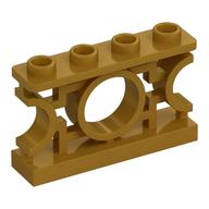 Visuel indicatif Rebrickable de Clôture 1 x 4 x 2 ronde de treillis asiatique ornemental avec 4 tenons (Fence 1 x 4 x 2 Ornamental Asian Lattice Round with 4 Studs)
