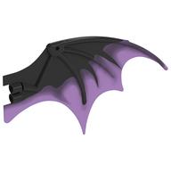 Visuel indicatif Rebrickable de Partie du corps de la créature, aile du dragon 19 x 11 avec motif transparent-pourpre marbré (Creature Body Part, Dragon Wing 19 x 11 with Marbled Trans-Purple Pattern)