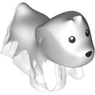 Visuel indicatif Rebrickable de Animal, chien, fantôme avec marbre transparent (Animal, Dog, Ghost with Trans-Clear Marble)