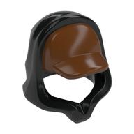 Visuel indicatif Rebrickable de Capuche sur casquette Motif brun rougeâtre (Hood over Cap Reddish Brown Pattern)