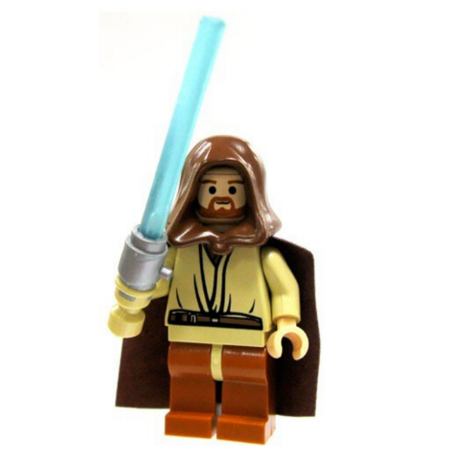 Minifigurine Assemblage complet, Obi-Wan Kenobi avec sabre laser (Minifig Complete Assembly, Obi-Wan Kenobi with Light-Up Lightsaber)