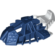 Visuel indicatif Rebrickable de Pied de grande figurine, Toa Inika Elliptique avec motif blanc marbré (Large Figure Foot, Toa Inika Elliptical with Marbled White Pattern)