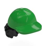 Visuel indicatif Rebrickable de Cheveux et chapeau, Casquette avec cheveux bouclés (Hair and Hat, Cap with Curly Hair Black Pattern)