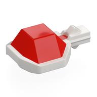 Visuel indicatif Rebrickable de Projectile, koopa coquillage avec levier avec motif de dessus rouge (Projectile, Koopa Troopa Shell with Lever with Red Top Pattern)