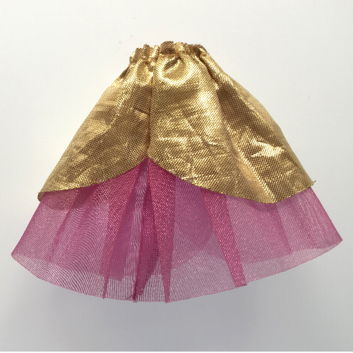Belville, Jupe, longue, pure avec couche d'or sans bijou (Belville, Skirt, Long, Sheer with Golden Layer with no Jewel)
