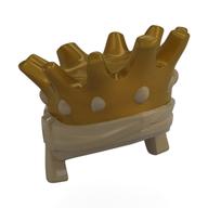Tête de minifigurine turban avec motif couronne or (Minifig Headwear Turban with Crown Gold Pattern)