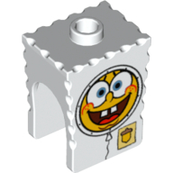 Tête de minifigurine Spécial, Bob l'éponge avec motif imprimé Spacesuit (Minifig Head Special, SpongeBob with Spacesuit Print)