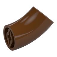 Visuel indicatif Rebrickable de Brique ronde 2 x 2 D. Tube avec 45° coude et axe trous (trous de croisement) à chaque extrémité [LONGUE] (Brick Round 2 x 2 D. Tube with 45° Elbow and Axle Holes (Crossholes) at Each End [LONG])