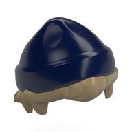 Visuel indicatif Rebrickable de Cheveux et chapeau, cheveux courts et bonnet motif bleu foncé (Hair and Hat, Short Hair and Beanie Dark Blue Pattern)