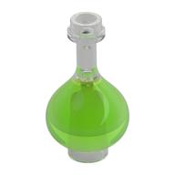 Visuel indicatif Rebrickable de Équipement bouteille / erlenmeyer / florence flacon avec motif vert transparent-brillant (Equipment Bottle / Erlenmeyer / Florence Flask with Trans-Bright Green Pattern)