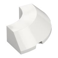 Visuel indicatif Rebrickable de Brique arrondie d’angle 4 x 4 x 1 avec découpes en bas, sans tenons, dessus plat (Brick Round Corner 4 x 4 x 1 with Bottom Cut Outs, No Studs, Flat Top)