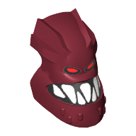 Tête de minifigurine spéciale, Piraka Hakann avec yeux et dents motif imprimé (Minifig Head Special, Piraka Hakann with Eyes and Teeth Print)