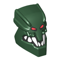 Tête de minifigurine Spécial, Piraka Zaktan avec yeux et dents motif imprimé (Minifig Head Special, Piraka Zaktan with Eyes and Teeth Print)