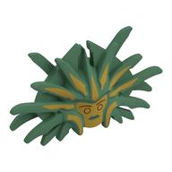 Masque, dame de douleur avec des pointes, visage d'or, stries motif imprimé (Mask, Lady Of Pain with Spikes, Gold Face, Streaks Print)
