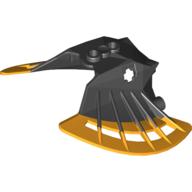 Visuel indicatif Rebrickable de Masque de grande figurine, Garai avec motif noir marbré (Large Figure Mask, Garai with Marbled Black Pattern)