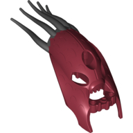 Visuel indicatif Rebrickable de Grande tête de figurine Barraki Kalmah avec motif noir marbré (Large Figure Head Barraki Kalmah with Marbled Black Pattern)