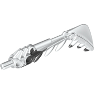 Visuel indicatif Rebrickable de Grande épée d'arme de figurine, dents, motif noir marbré (Large Figure Weapon Sword, Teeth, Marbled Black Pattern)