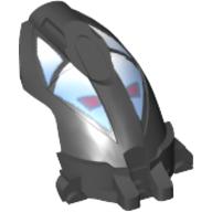 Tête de minifigurine Spécial, Toa Mahri Hahli / Nuparu tête (Nuparu Noir) (Minifig Head Special, Toa Mahri Hahli / Nuparu Head (Nuparu Black))