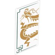 Visuel indicatif Rebrickable de Verre pour fenêtre 1 x 4 x 6 avec tête de dragon et motif imprimé section médiane (Glass for Window 1 x 4 x 6 with Dragon Head and Midsection Print)