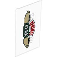 Visuel indicatif Rebrickable de Verre pour fenêtre 1 x 4 x 6 avec 'Central Perk', 2 tasses à café motif imprimé (Glass for Window 1 x 4 x 6 with 'Central Perk', 2 Coffee Cups Print)