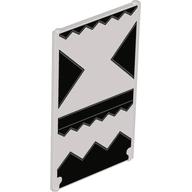 Visuel indicatif Rebrickable de Verre pour fenêtre 1 x 4 x 6 avec motif imprimé Triangles noirs (Glass for Window 1 x 4 x 6 with Black Triangles Print)