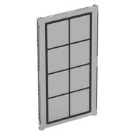 Visuel indicatif Rebrickable de Verre pour fenêtre 1 x 4 x 6 avec motif imprimé en treillis noir (Glass for Window 1 x 4 x 6 with Black Lattice Print)