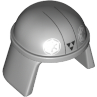 Casque pilote impérial, lisse avec logo impérial et trois triangles noirs motif imprimé (impérial pilote de combat) (Helmet Imperial Pilot, Smooth with Imperial Logo and Three Black Triangles Print (Imperial Combat Driver))