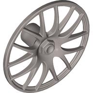Visuel indicatif Rebrickable de Couvercle de roue 7 rayons forme V - 36mm D. (Wheel Cover 7 Spoke V Shape - 36mm D.)