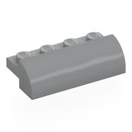 Visuel indicatif Rebrickable de Brique courbée 2 x 4 x 1 (Brick Curved 2 x 4 x 1)